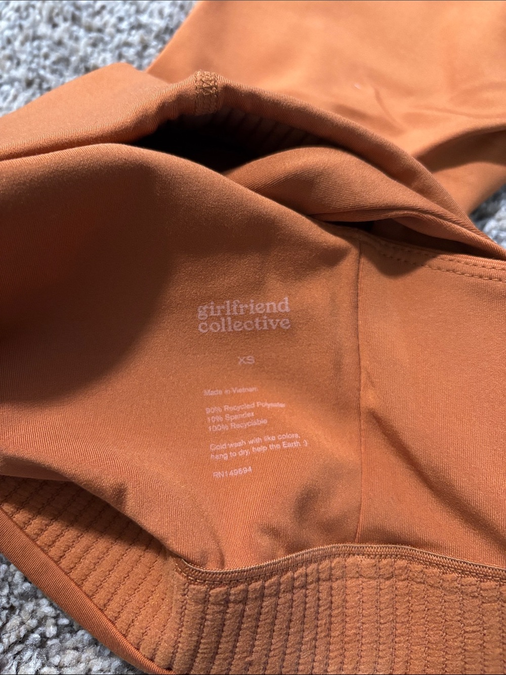 Girlfriend Collective shorts and tank set size XS - Picture 5 of 6